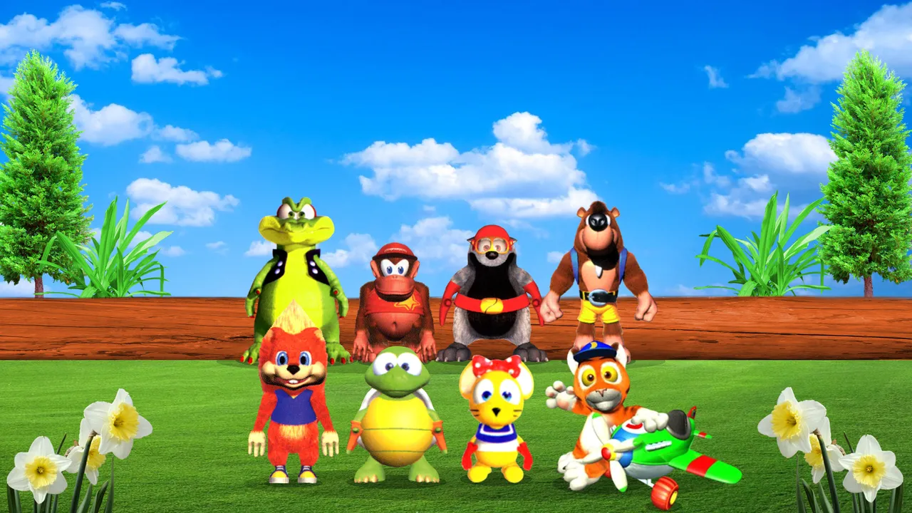 Backdrop artwork for Diddy Kong Racing