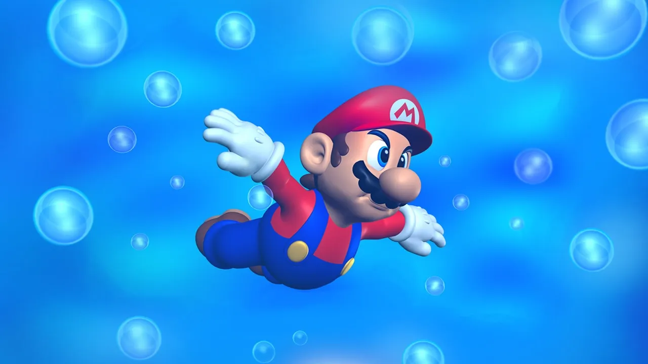 Backdrop artwork for Super Mario 64
