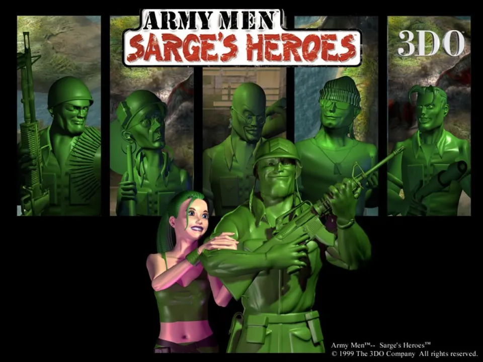 Backdrop artwork for Army Men: Sarge's Heroes