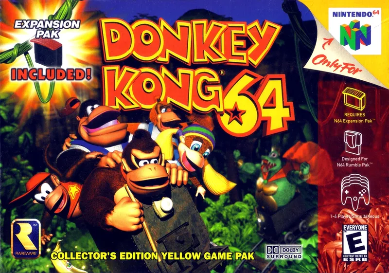 Donkey Kong 64 box art