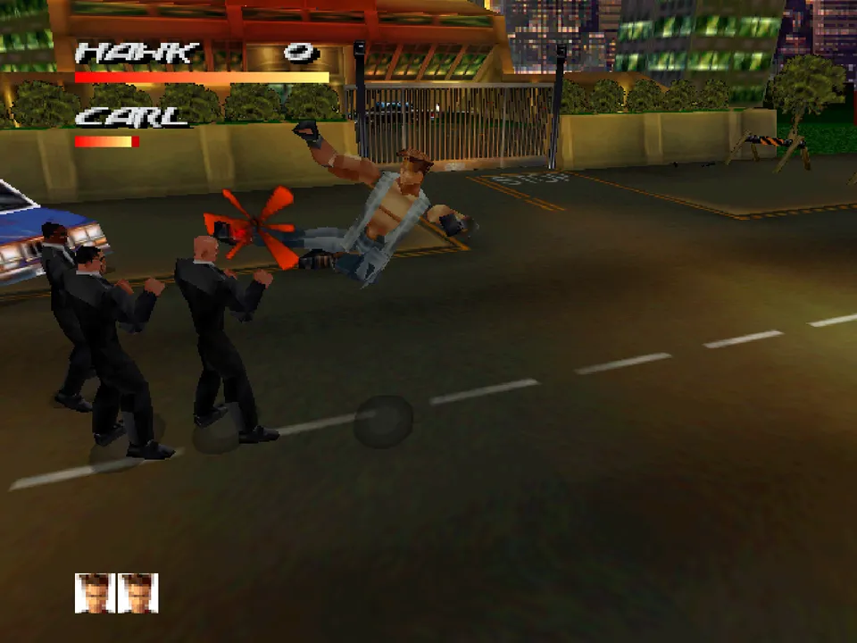 Backdrop artwork for Fighting Force 64