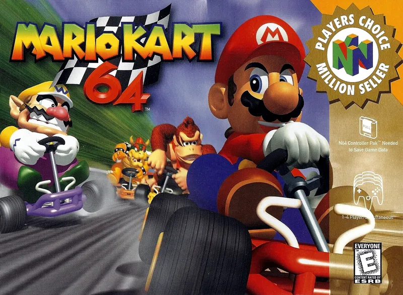 Mario Kart 64 box art