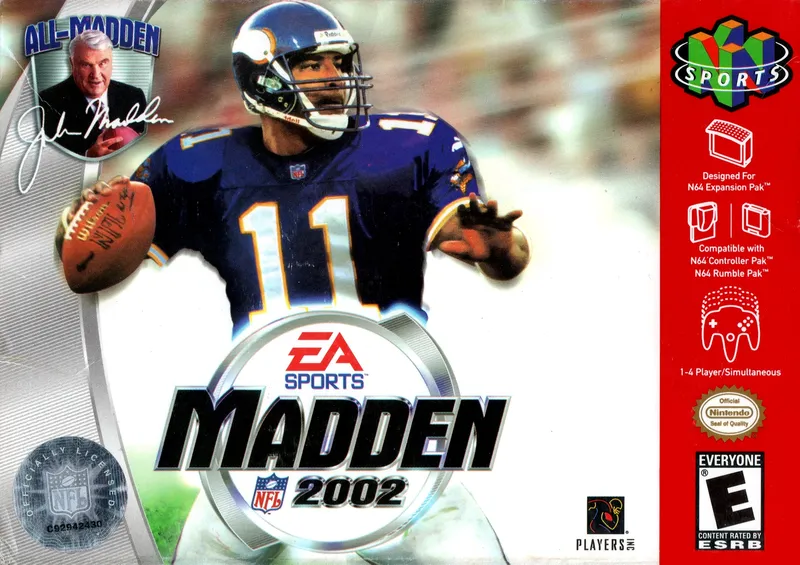 Madden NFL 2002 box art