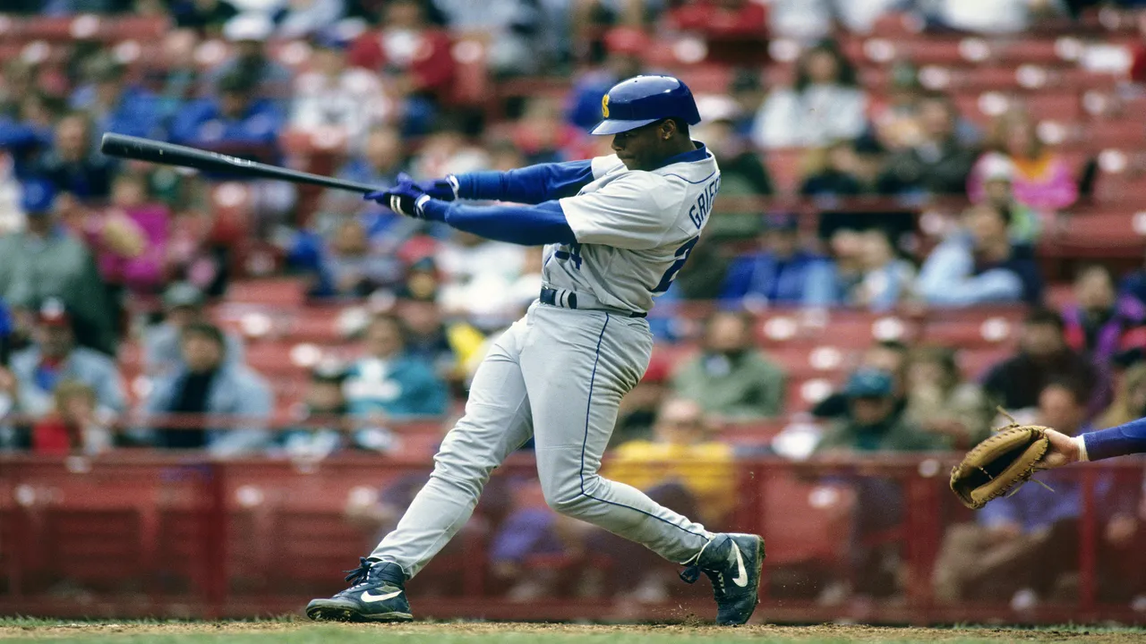 Backdrop artwork for Major League Baseball Featuring Ken Griffey, Jr.