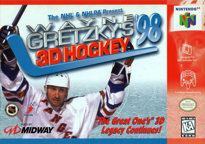Wayne Gretzky's 3D Hockey '98 box art