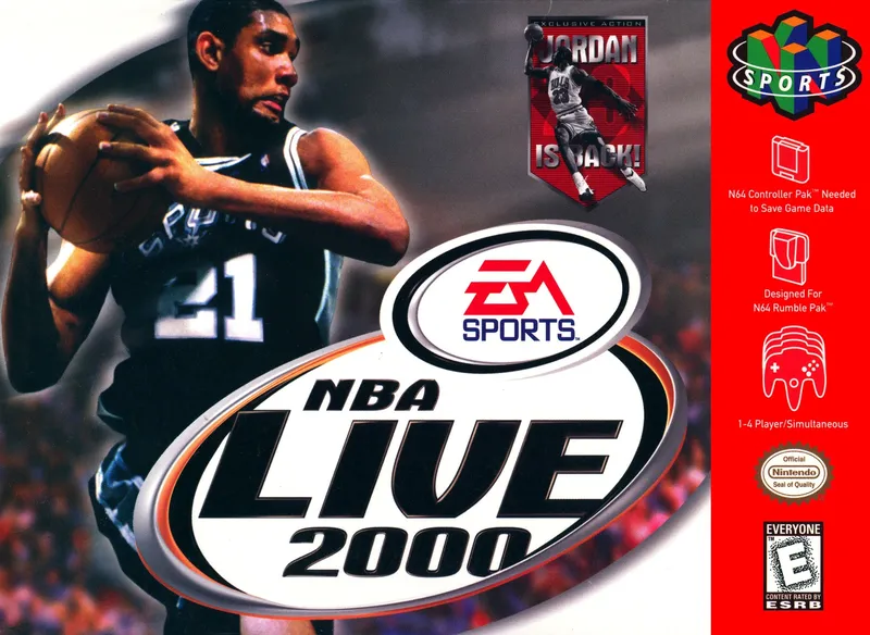 NBA Live 2000 box art