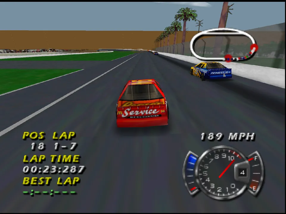 Backdrop artwork for NASCAR 99