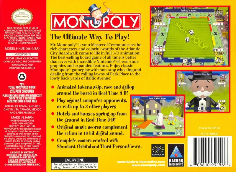 Monopoly box back