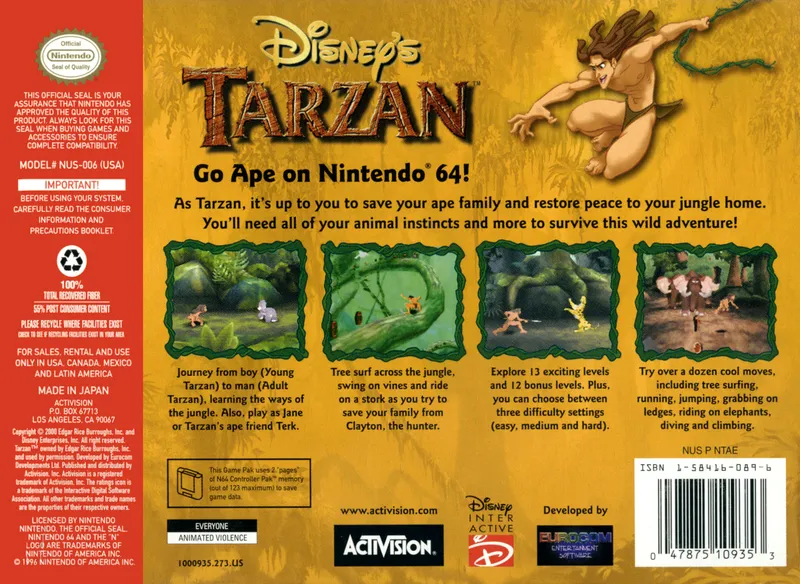 Tarzan box back