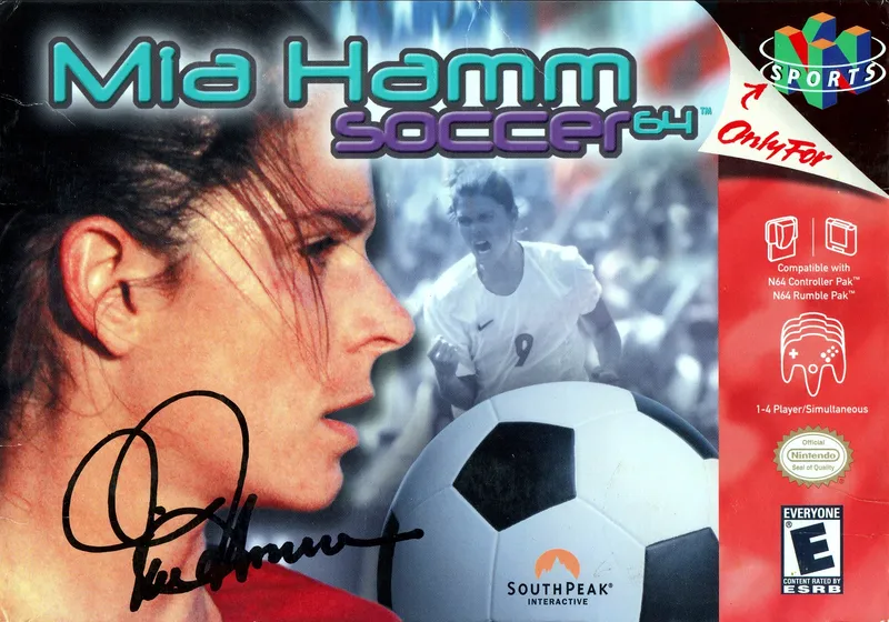 Mia Hamm Soccer 64 box art