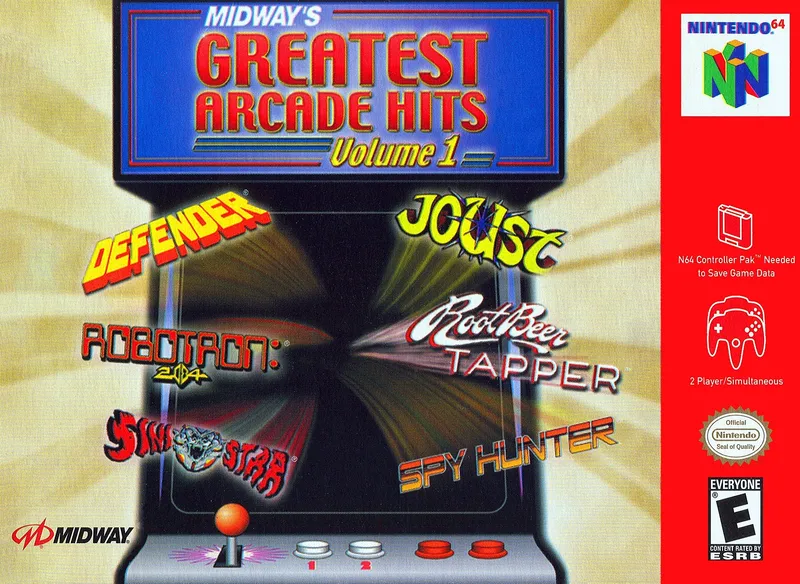 Midway's Greatest Arcade Hits: Volume 1 box art