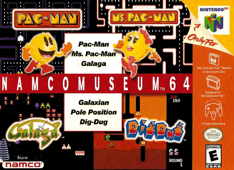 Namco Museum 64 box art