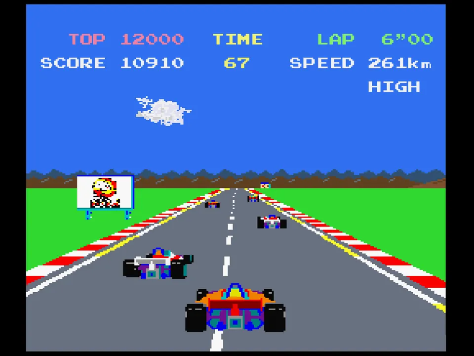Backdrop artwork for Namco Museum 64