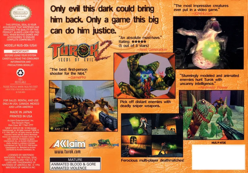 Turok 2: Seeds of Evil box back