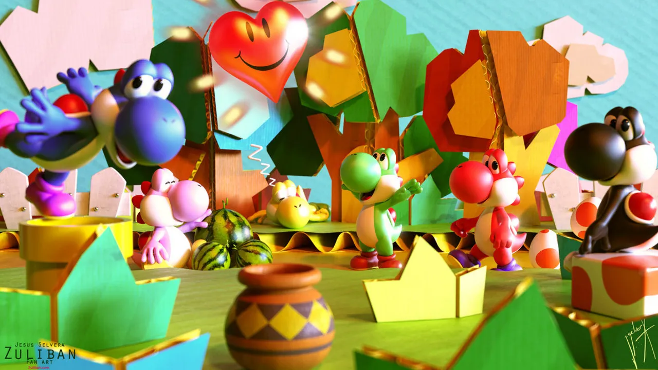 Backdrop artwork for Yoshi's Story