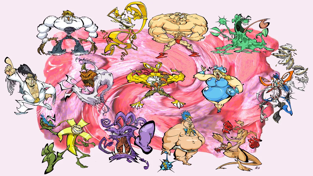 Backdrop artwork for Clay Fighter 63 1/3