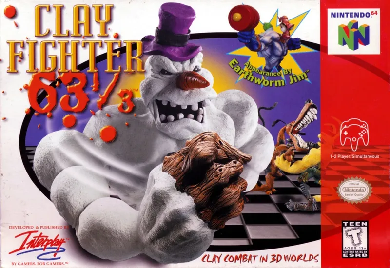 Clay Fighter 63 1/3 box art