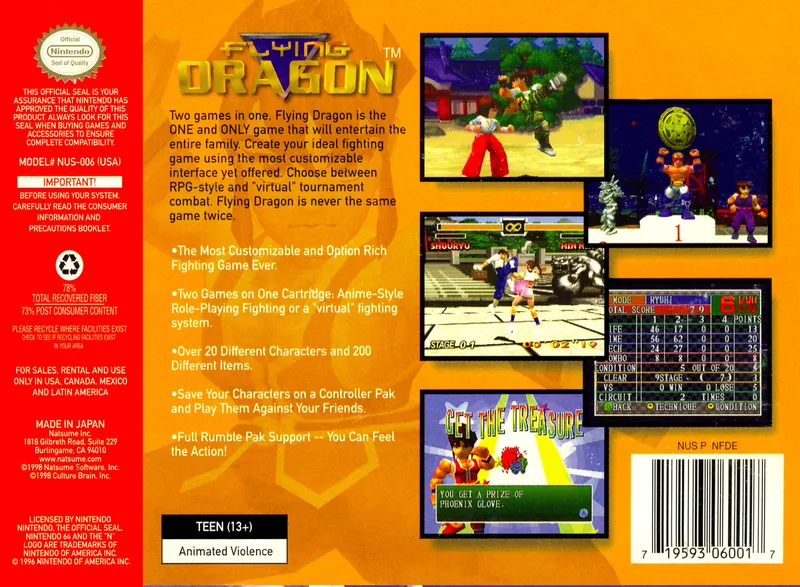 Flying Dragon box back