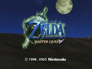 Legend of Zelda, The - Ocarina of Time - Master Quest (Europe) (En,Fr,De) (Zelda Collection) title screen