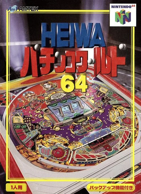 Backdrop artwork for Heiwa Pachinko World 64