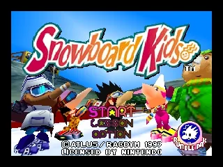 Snowboard Kids title screen