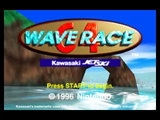 Wave Race 64 - Kawasaki Jet Ski title screen