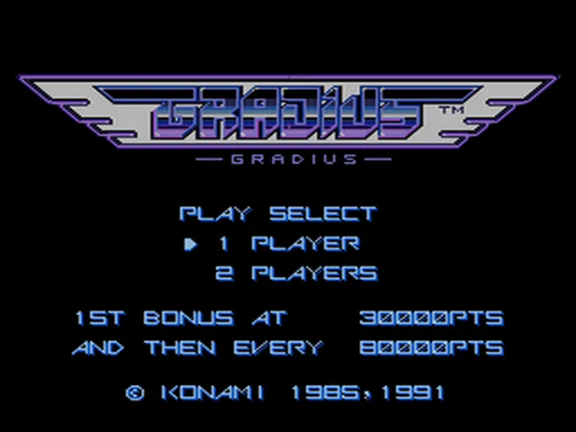 Gradius screenshot