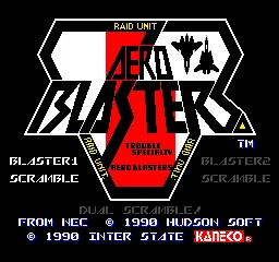 Aero Blasters screenshot