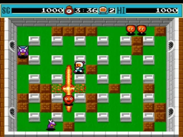 Backdrop artwork for Bomberman