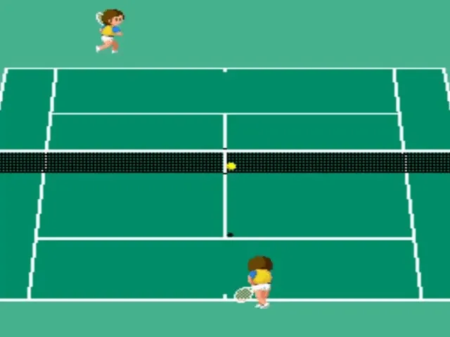 Backdrop artwork for World Court Tennis