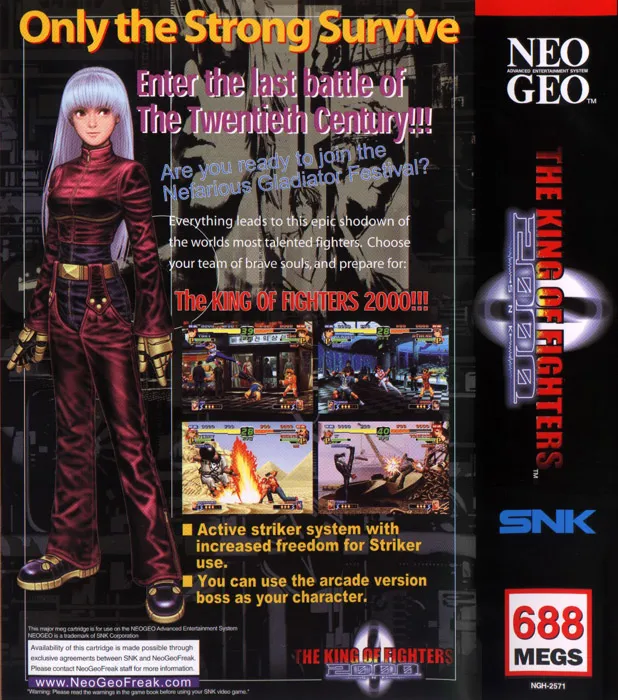 The King of Fighters 2000 box back