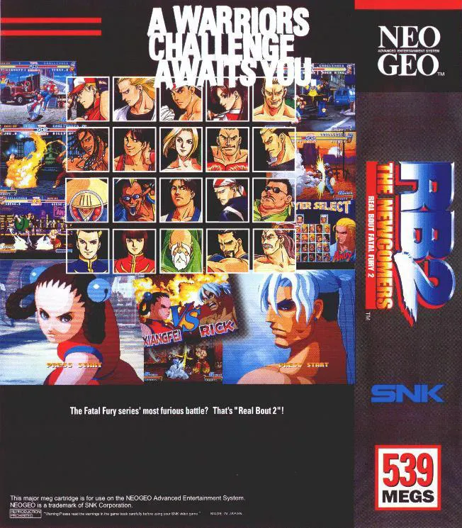 Real Bout Fatal Fury 2 box back