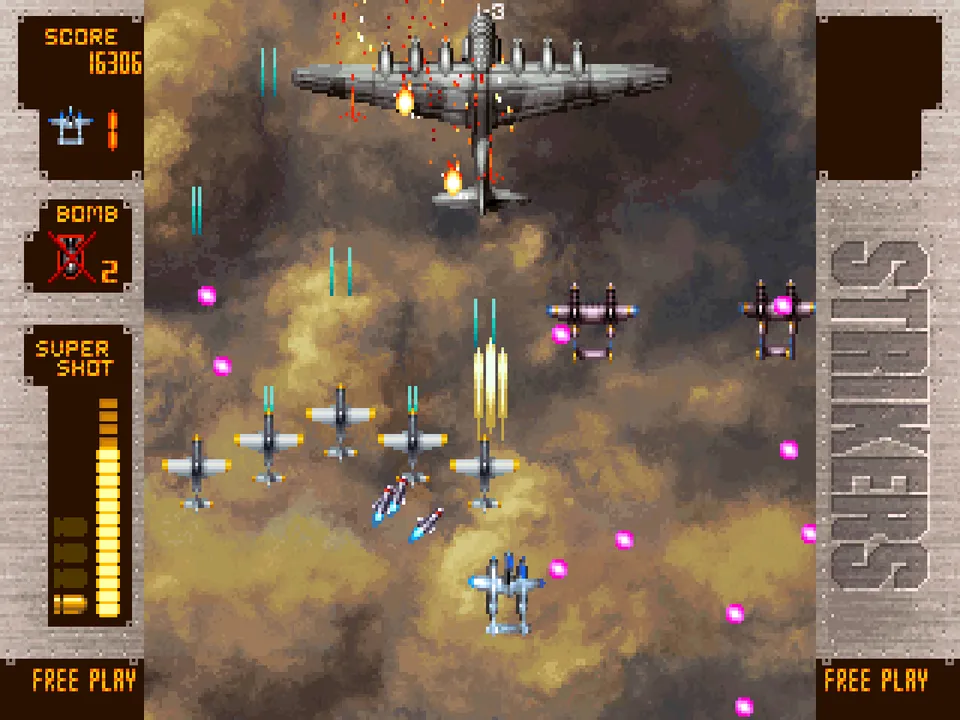 Backdrop artwork for Strikers 1945 Plus