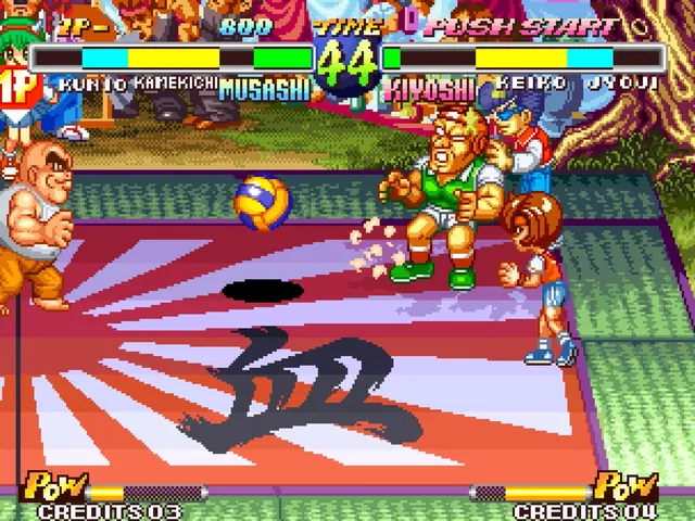 Backdrop artwork for Super Dodge Ball