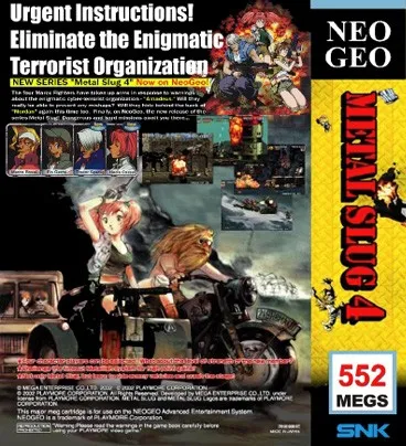 Metal Slug 4 box back