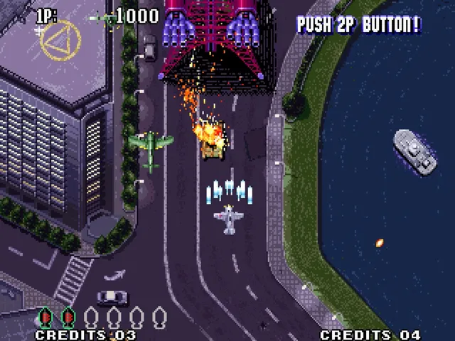 Backdrop artwork for Aero Fighters 3 / Sonic Wings 3