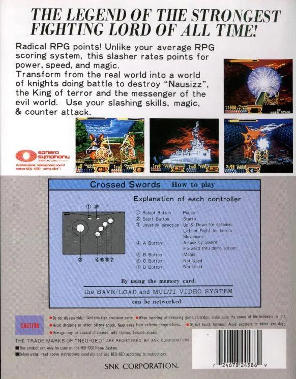 Crossed Swords box back