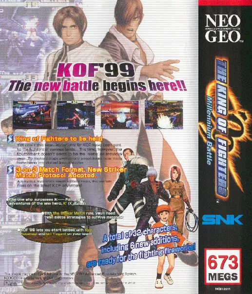 The King of Fighters '99: Millennium Battle box back