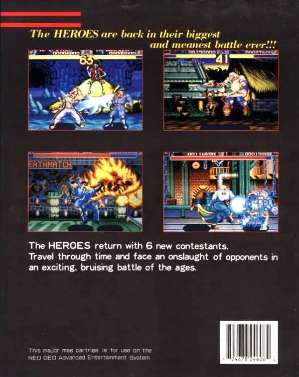World Heroes 2 box back