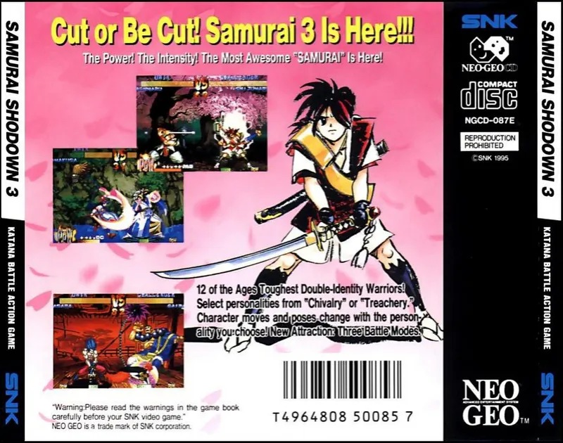 Samurai Shodown III box back