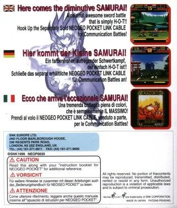 Samurai Shodown! 2 box back
