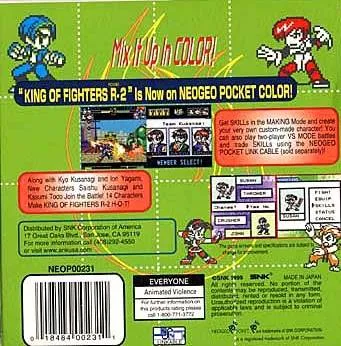 King of Fighters R-2 box back