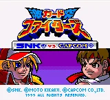 SNK vs. Capcom - Gekitotsu Card Fighters title screen