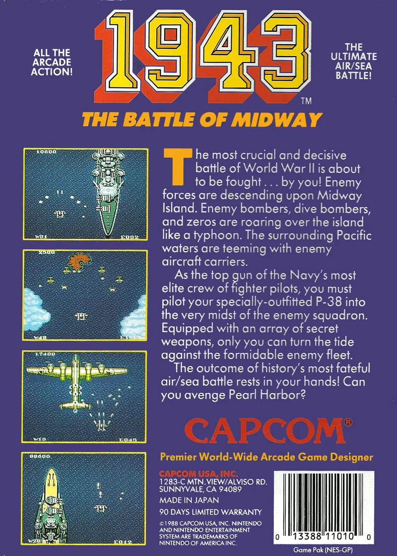 1943: The Battle of Midway box back
