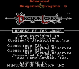 Advanced Dungeons & Dragons: Heroes of the Lance screenshot