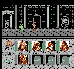 Backdrop artwork for Advanced Dungeons & Dragons: Heroes of the Lance