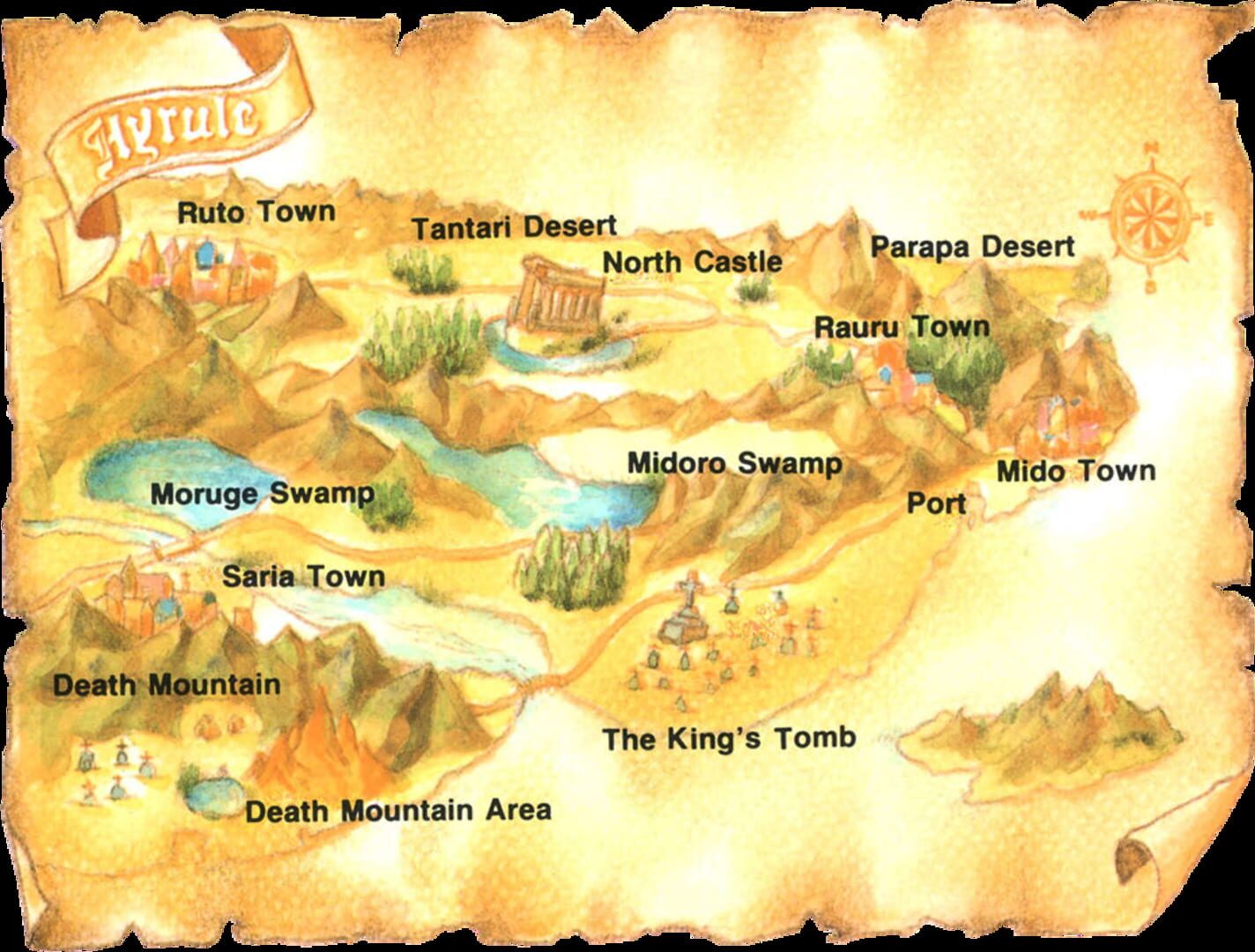 Zelda II - The Adventure of Link backdrop