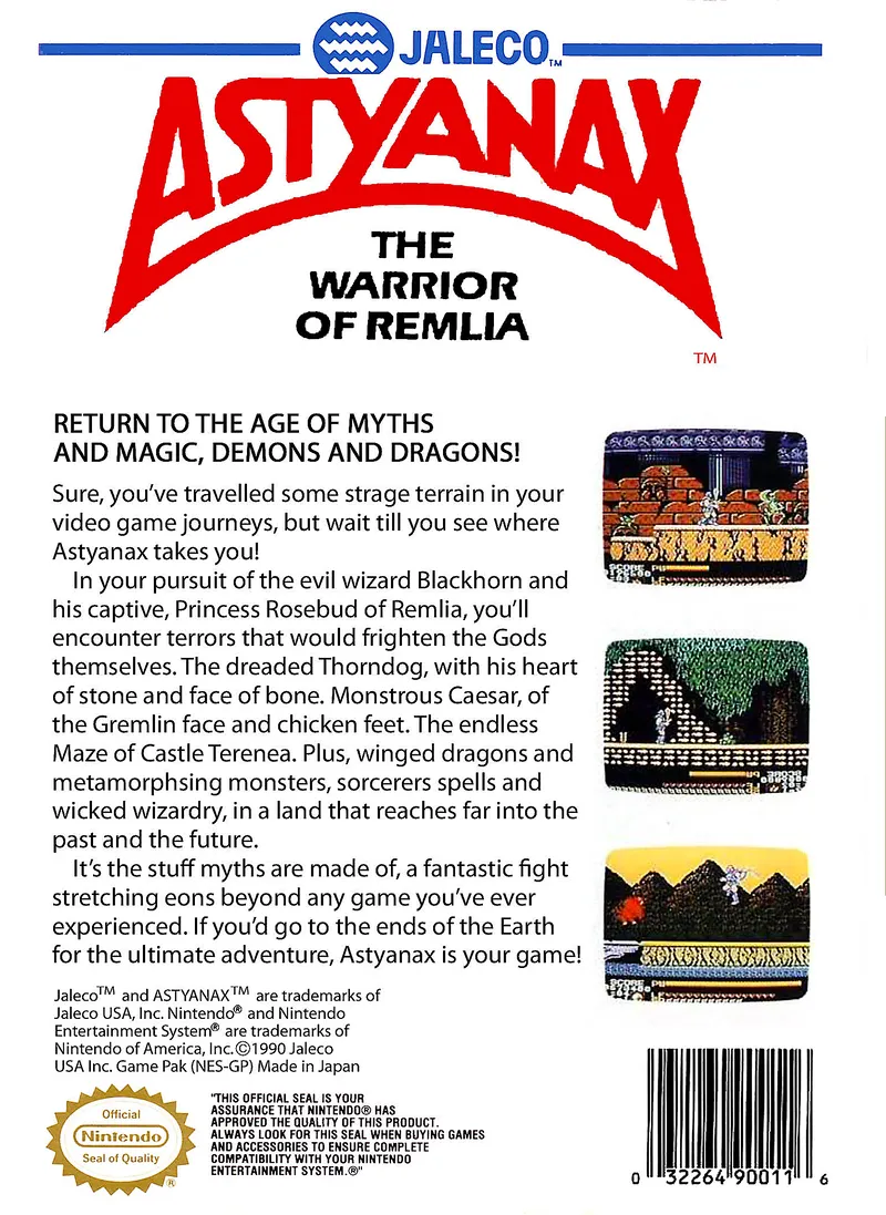 Astyanax box back