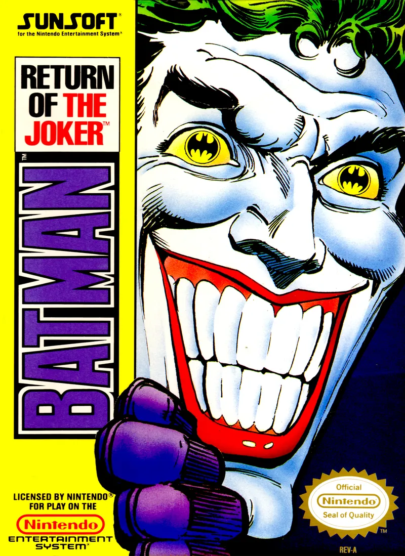Batman: Return of the Joker cover art for Nintendo Entertainment System