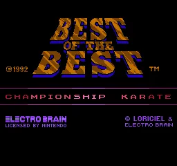 Best of the Best: Championship Karate screenshot